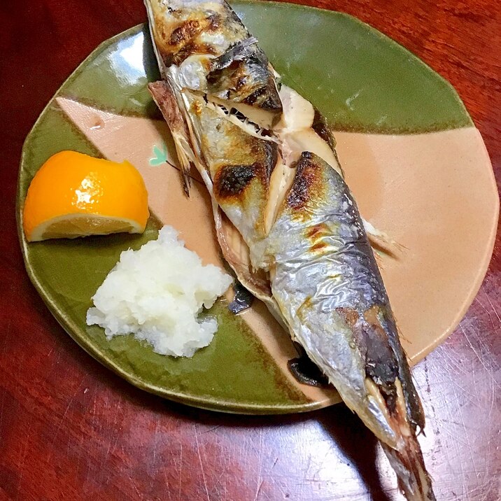 赤鯵の塩焼き。
